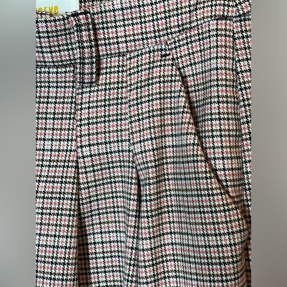 The Avery Pleated Wide-Leg Trousers by Maeve: Plaid Edition, size 4, Ivory Combo - Picture 5 of 10